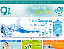 Tablet Screenshot of aguagoya.com.br